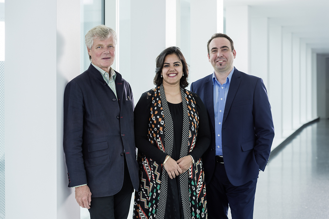 left to right: Sandy Angus, Neha Kirpal, Marco Fazzone