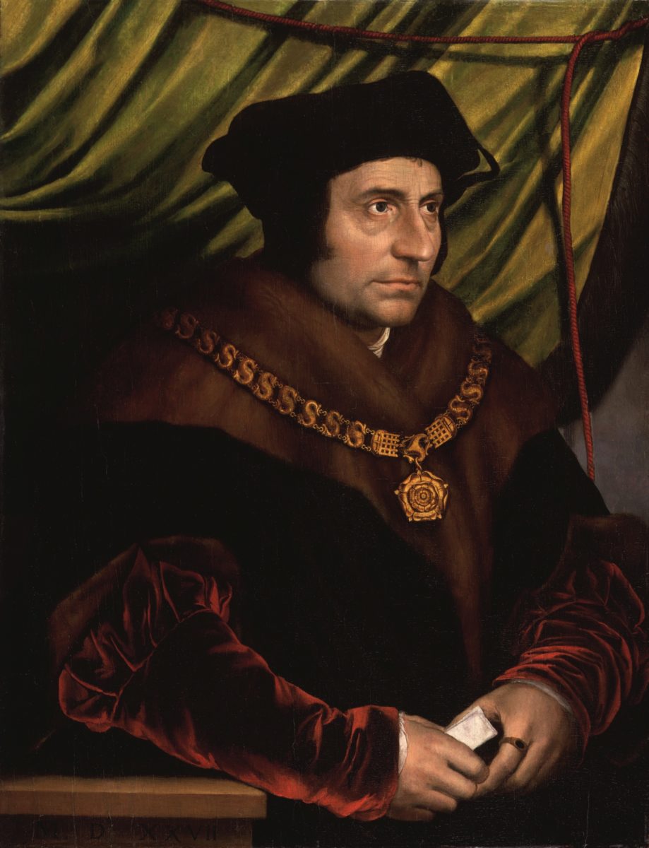 Thomas Morus, Kopie nach Hans Holbein d. J., 527. Londen, National Portrait Gallery
