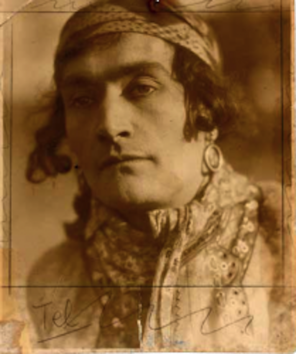 Antonin Artaud dans Tarakanova. Fotografie. Originale, 1929. 11,2 x 9,2 cm