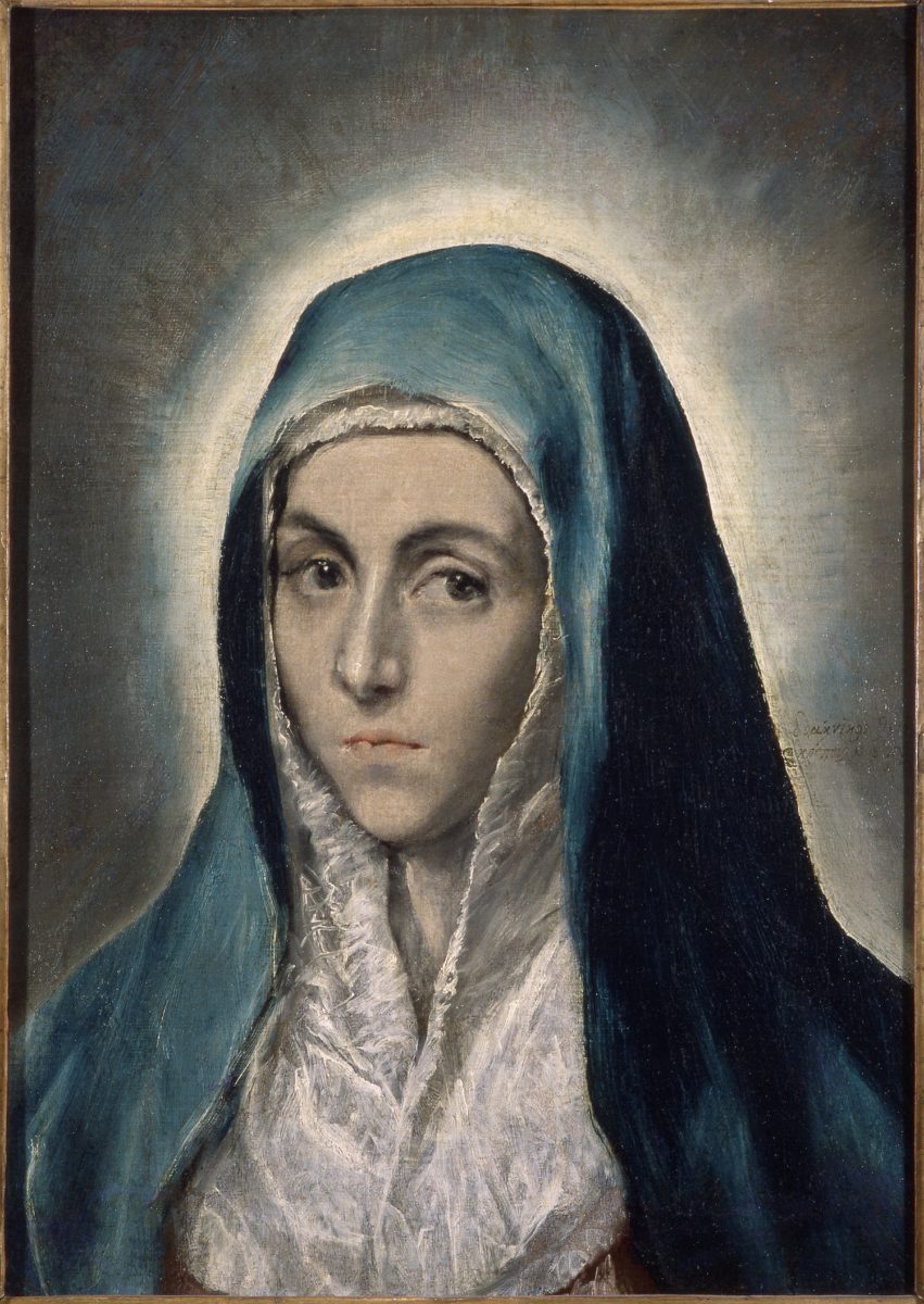 Le Greco, « Portrait » de la Vierge, autrefois appelé Mater Dolorosa
