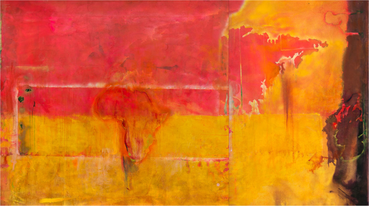 Frank Bowling,  Dog Daze (A to A), 1971,  Private Collection, Germany 