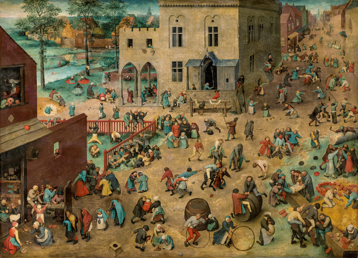Pieter Bruegel d.Ä., Kinderspiele, 1560. KHM Wien