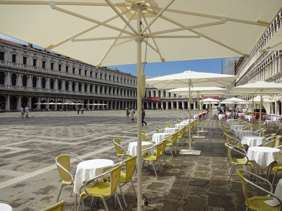 Markusplatz, Venedig Juni 2020 // SBV